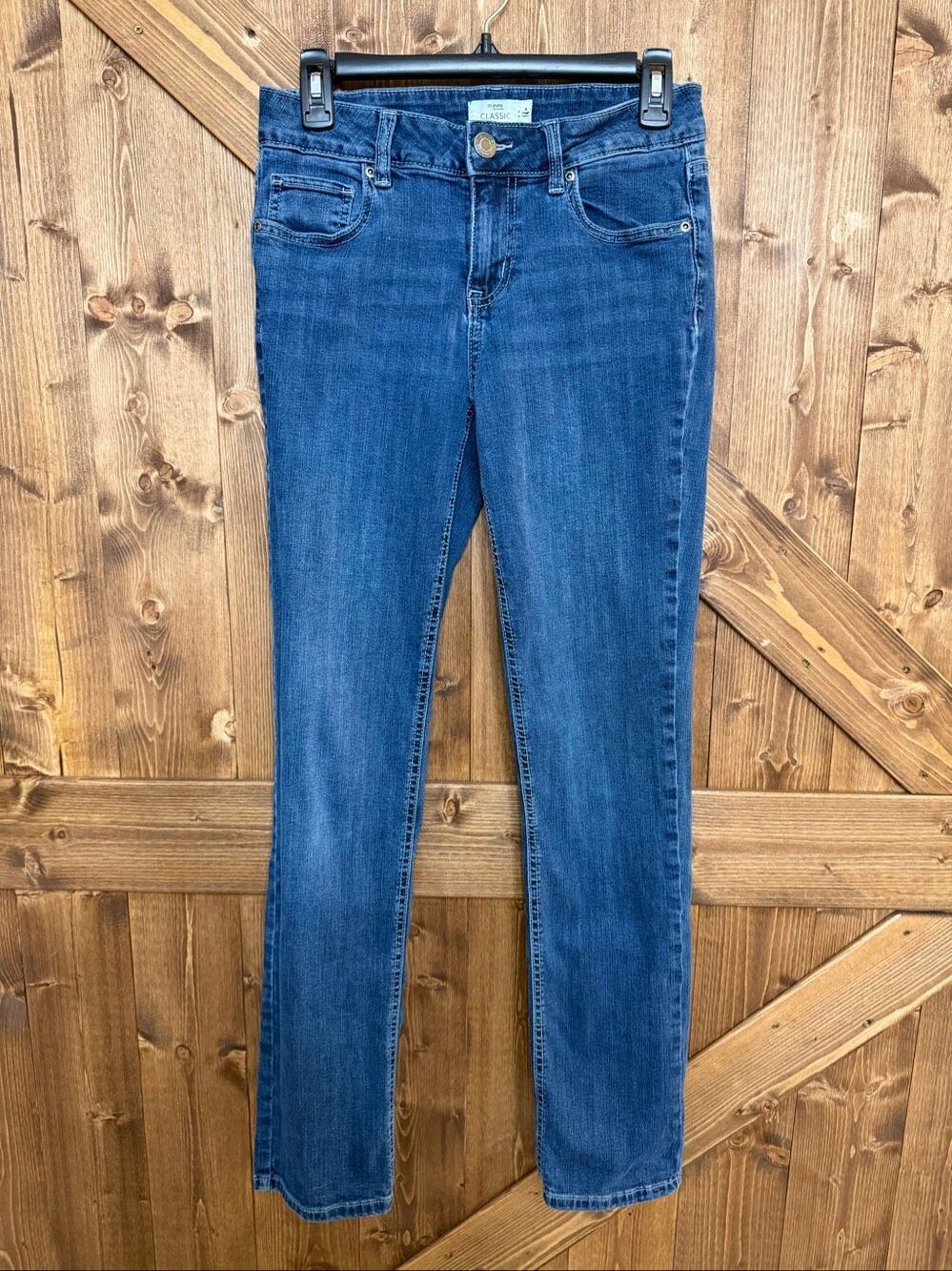 Maurices m Jeans Classic Womens Size 4 Straight Leg Mid Rise Blue Denim Jeans(95